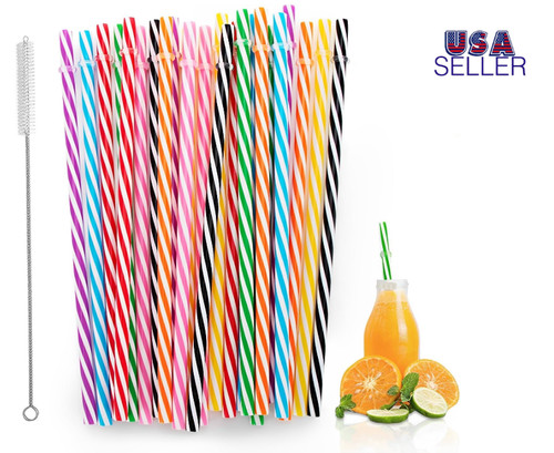 Pack plastic straws - straws, 9