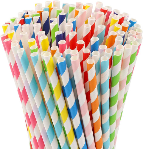 100pcs paper drinking - 100pcs,