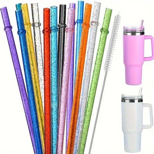 12pcs straws reusable straw - 12pcs,